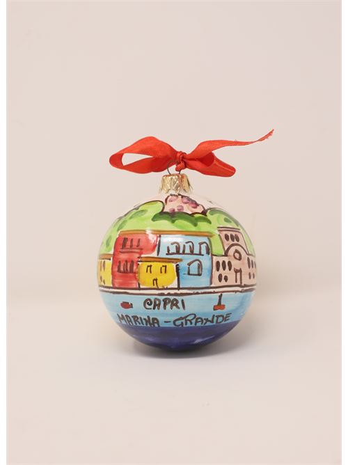palla di natale con paesaggio Caprese Capri Bell | PALLANATALEMARINAGRANDEMGRANDE